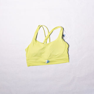 Third Wind Performance Strappy Sports Bra Lime Green
